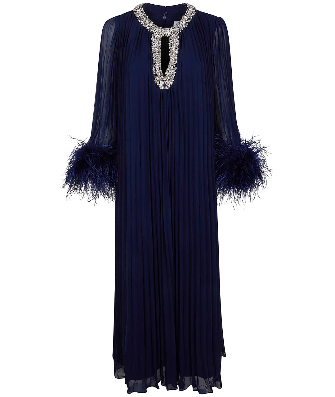 SELF-PORTRAIT Синее полиэстеровое вечернее платье, фото 1