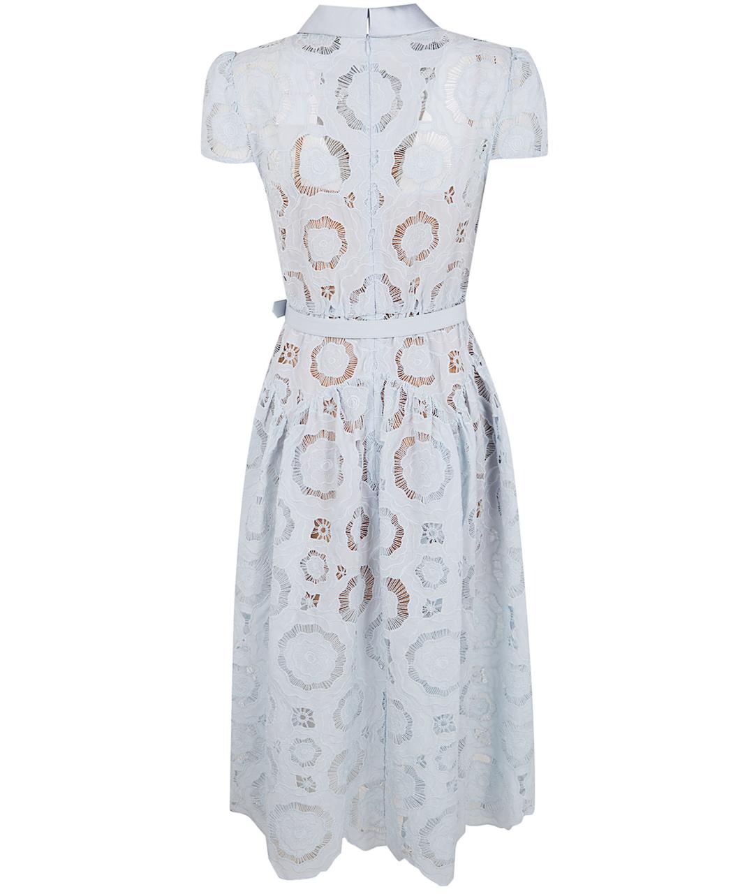 SELF-PORTRAIT Синее повседневное платье, фото 2