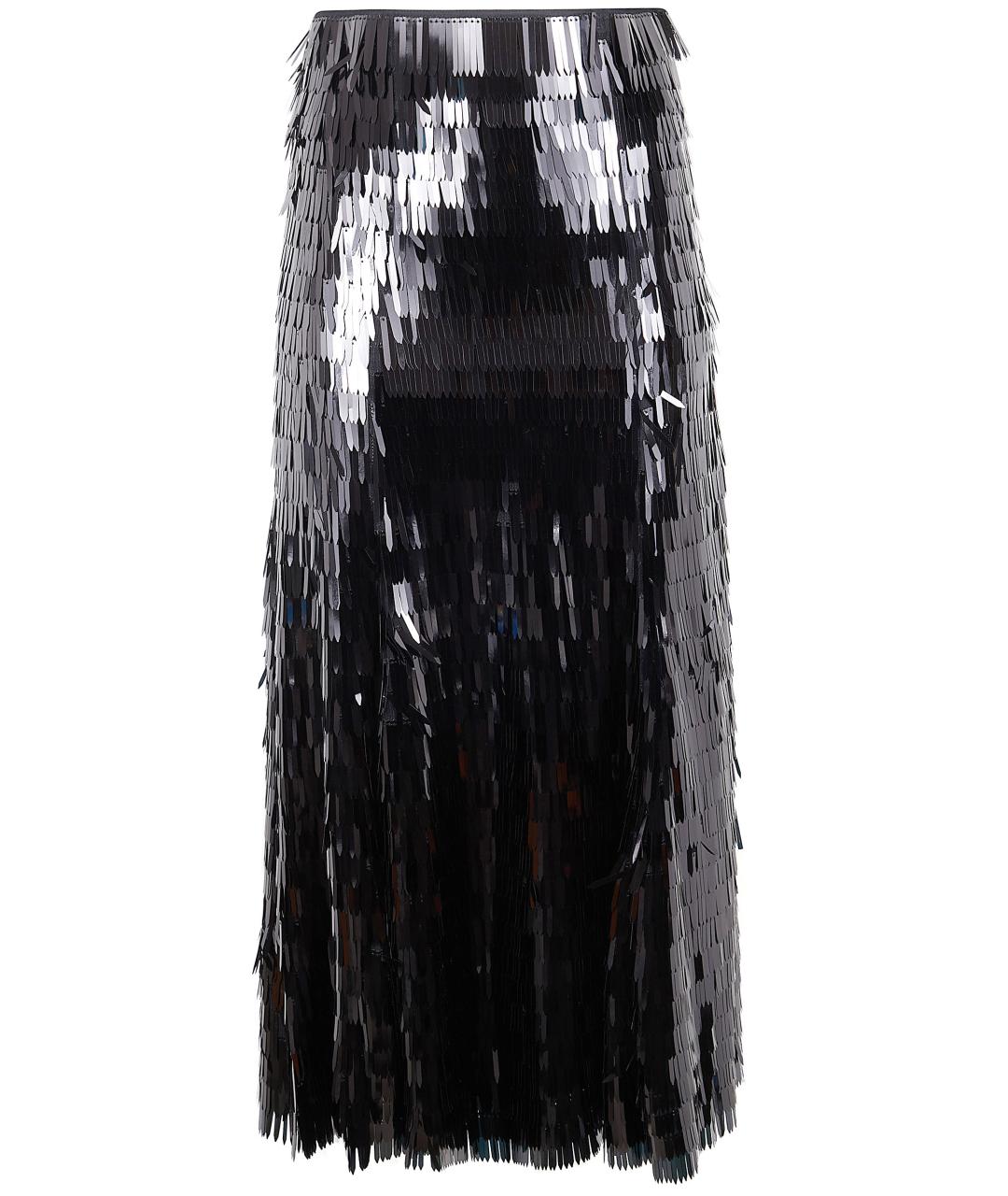 SELF-PORTRAIT Черная полиэстеровая юбка миди, фото 1