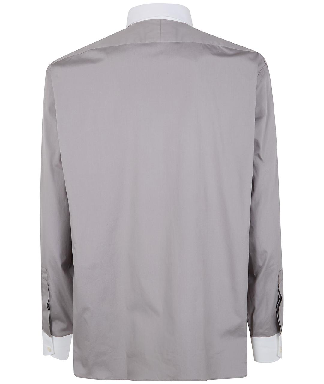 TOM FORD Серая хлопковая кэжуал рубашка, фото 2