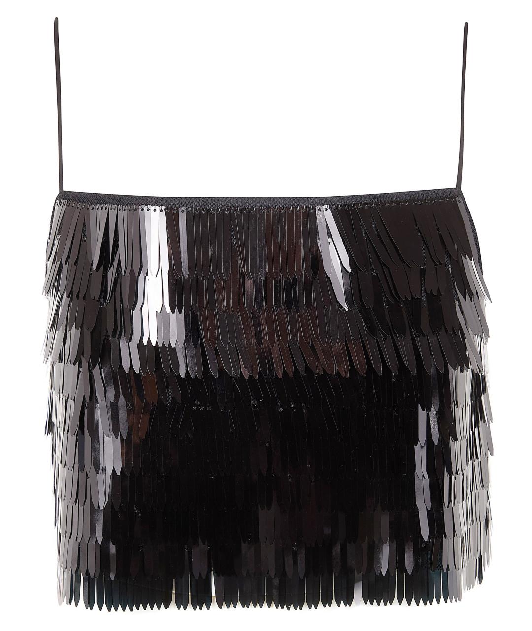 SELF-PORTRAIT Черная полиэстеровая майка, фото 1