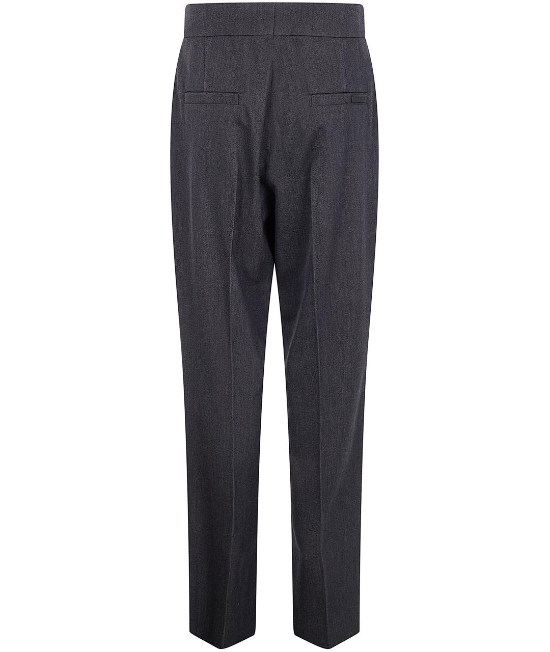 FEAR OF GOD Серые шерстяные прямые брюки, фото 2