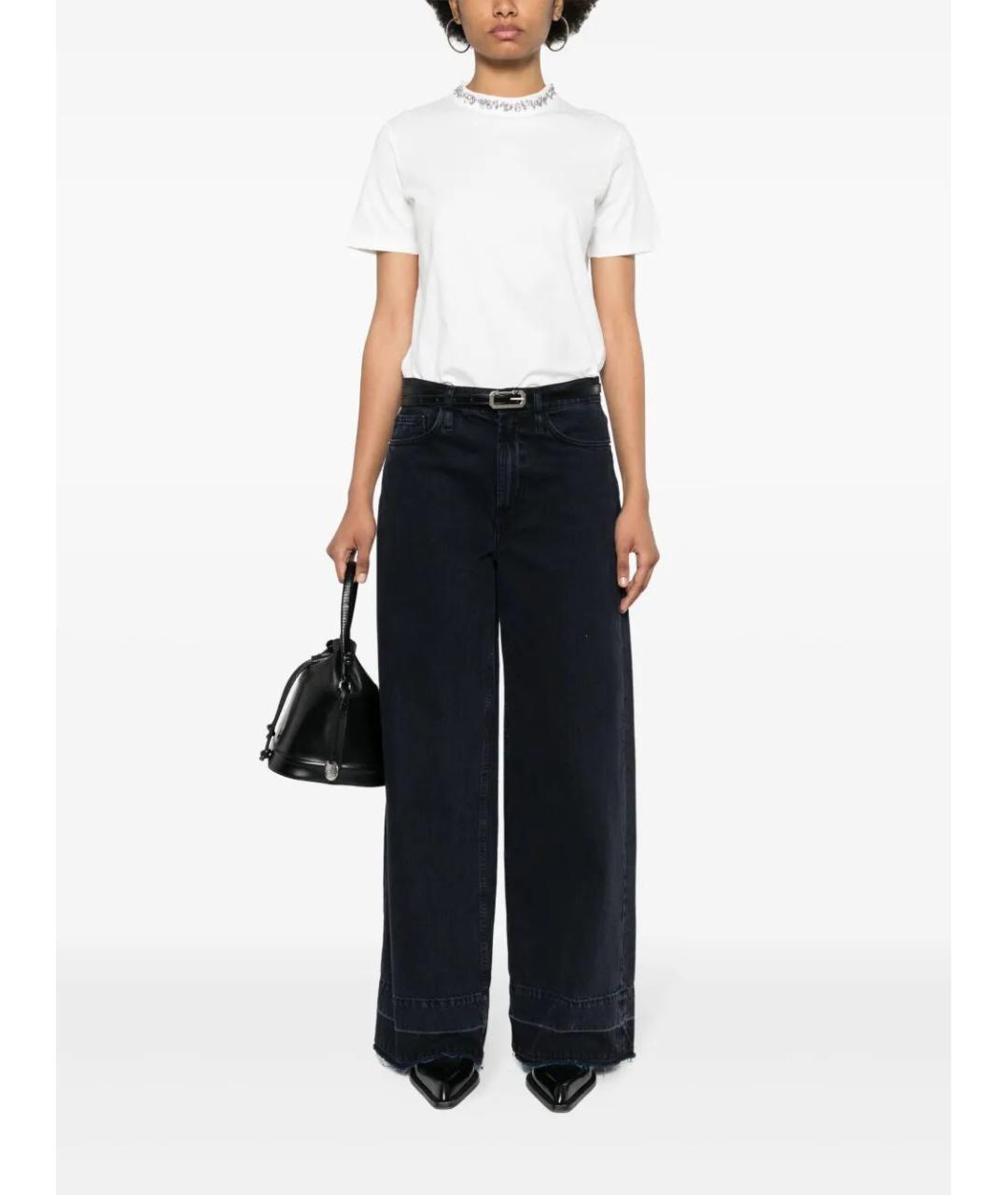 GOLDEN GOOSE DELUXE BRAND Белая хлопковая футболка, фото 4