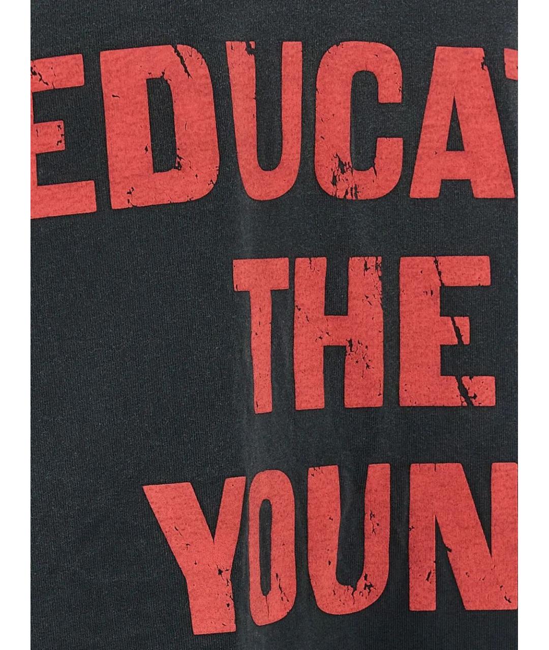 FEAR OF GOD Черная хлопковая футболка, фото 4