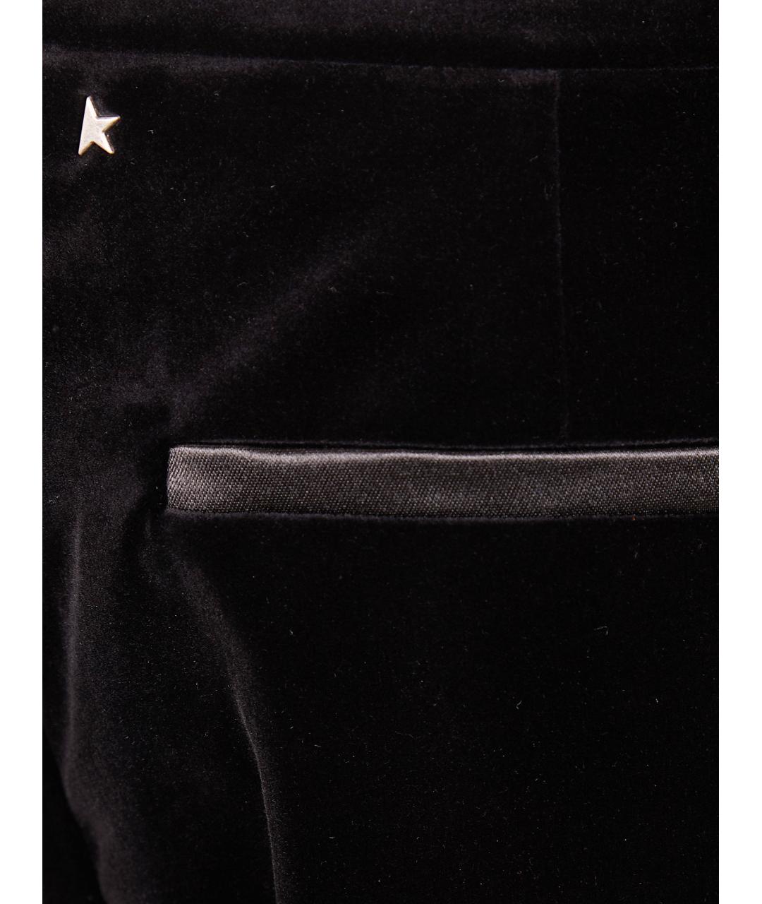 GOLDEN GOOSE DELUXE BRAND Черные хлопковые прямые брюки, фото 3