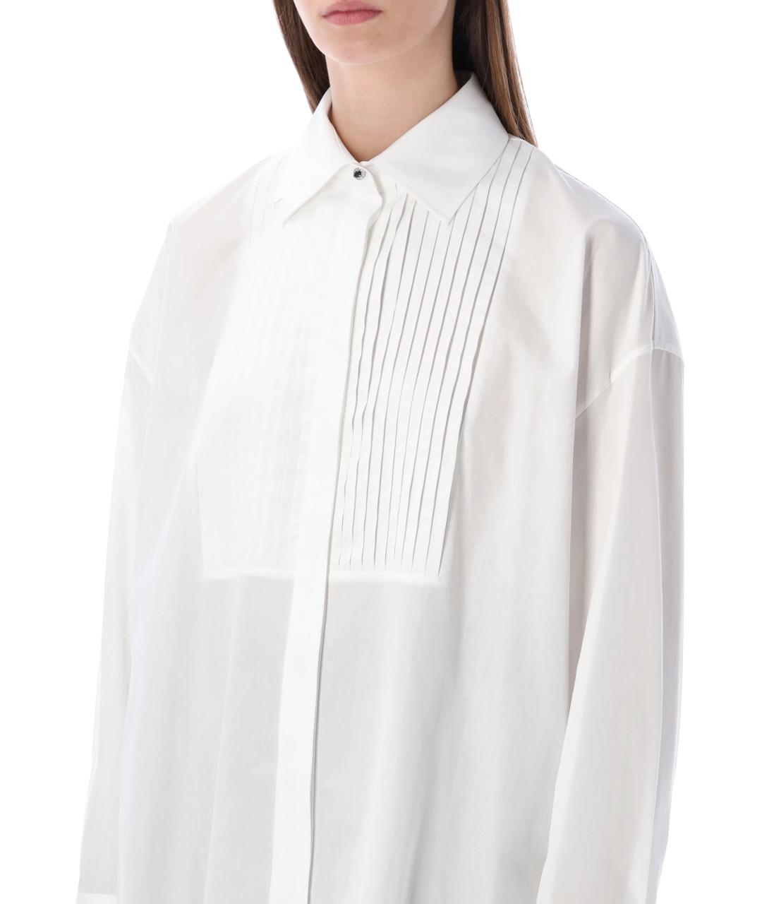 GOLDEN GOOSE DELUXE BRAND Белая хлопковая рубашка, фото 4