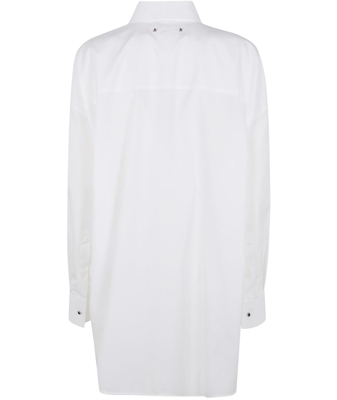 GOLDEN GOOSE DELUXE BRAND Белая хлопковая рубашка, фото 5