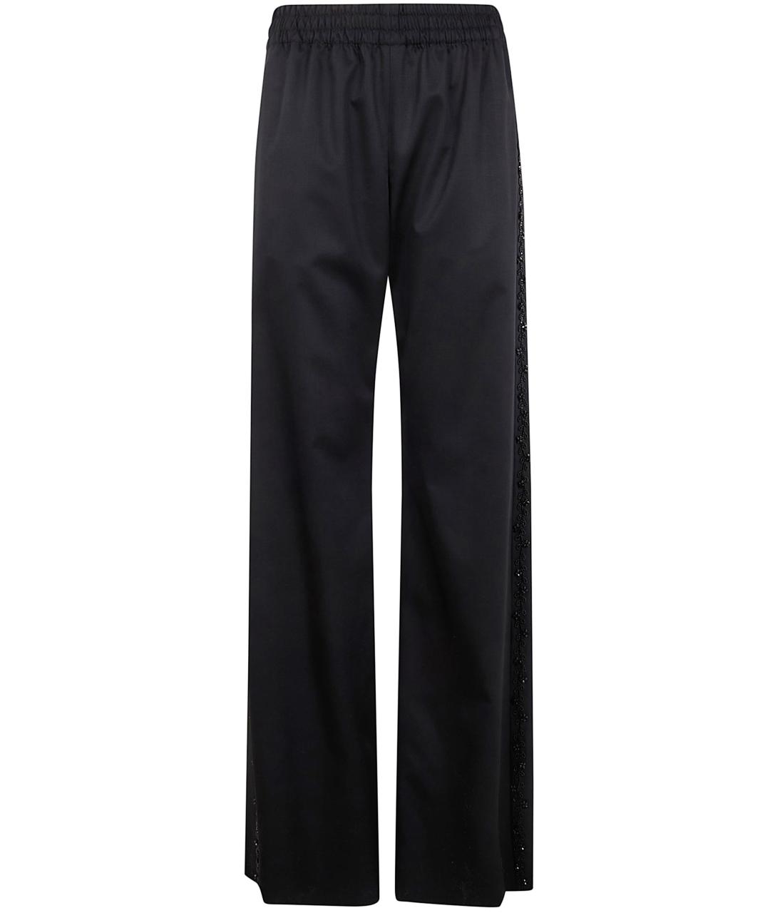 GOLDEN GOOSE DELUXE BRAND Черные шерстяные прямые брюки, фото 1