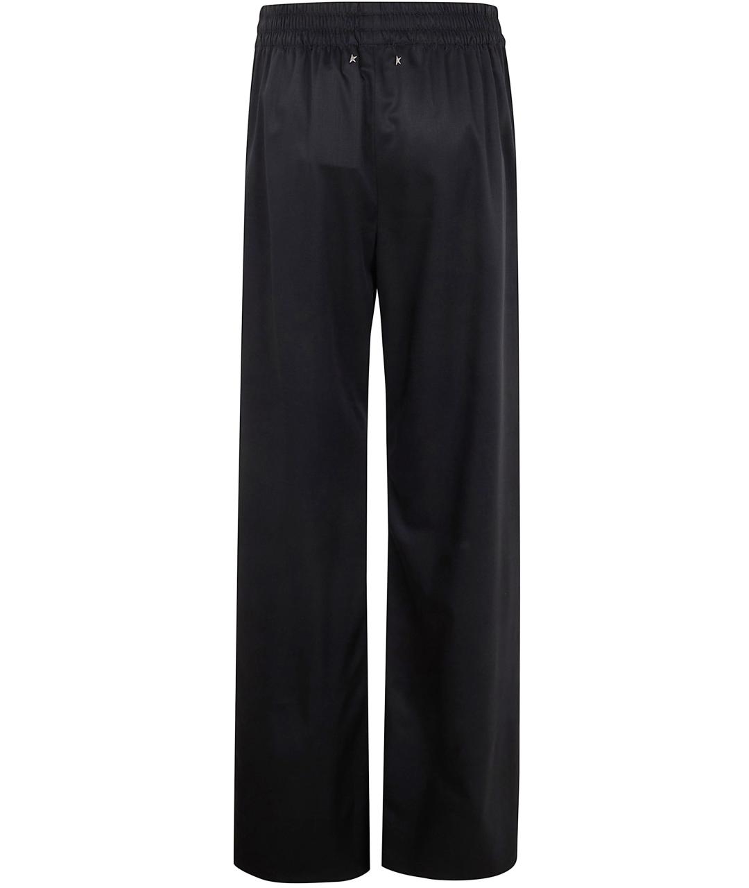 GOLDEN GOOSE DELUXE BRAND Черные шерстяные прямые брюки, фото 2