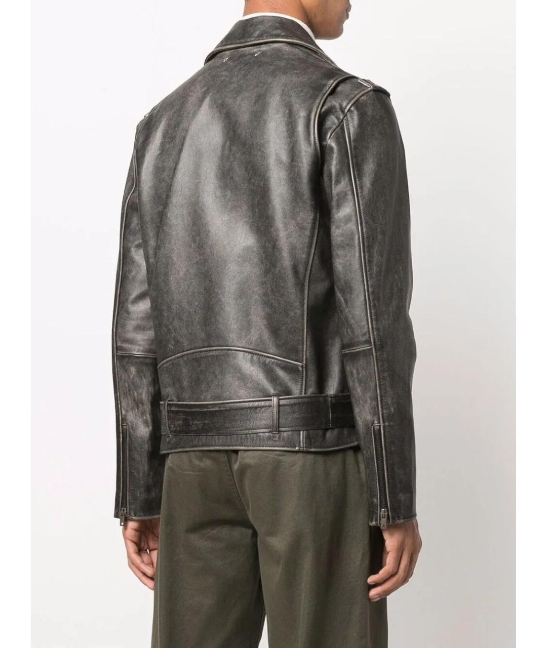 GOLDEN GOOSE DELUXE BRAND Черная кожаная куртка, фото 2