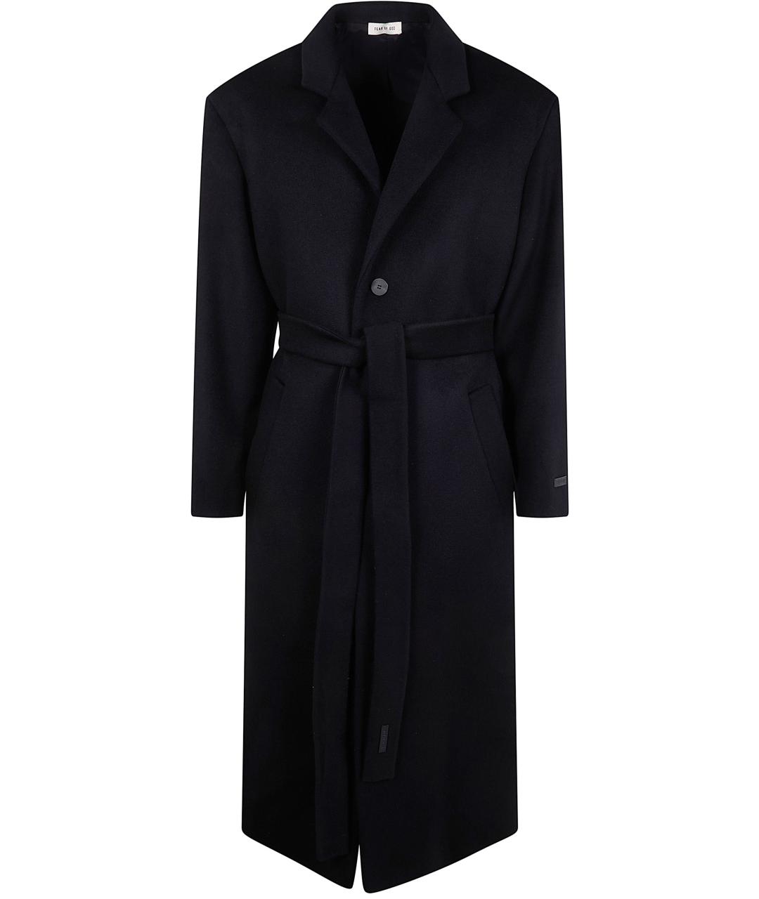 FEAR OF GOD Черное шерстяное пальто, фото 5