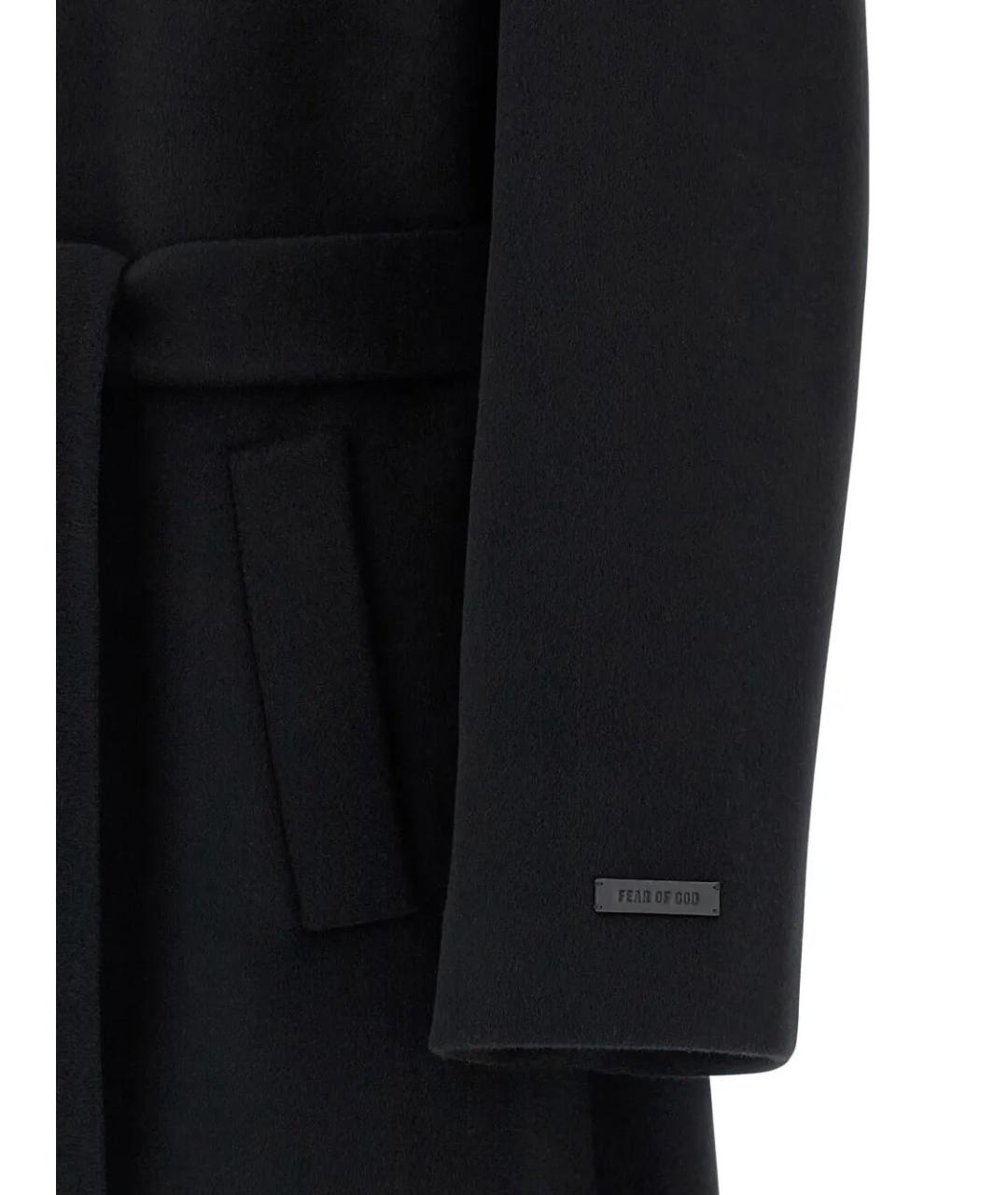 FEAR OF GOD Черное шерстяное пальто, фото 3