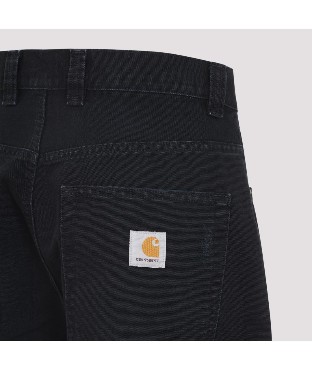 CARHARTT WIP Черные хлопковые прямые джинсы, фото 3