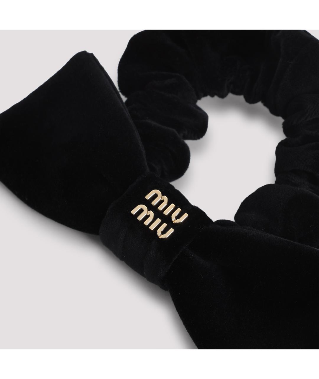 MIU MIU Черная заколка, фото 2