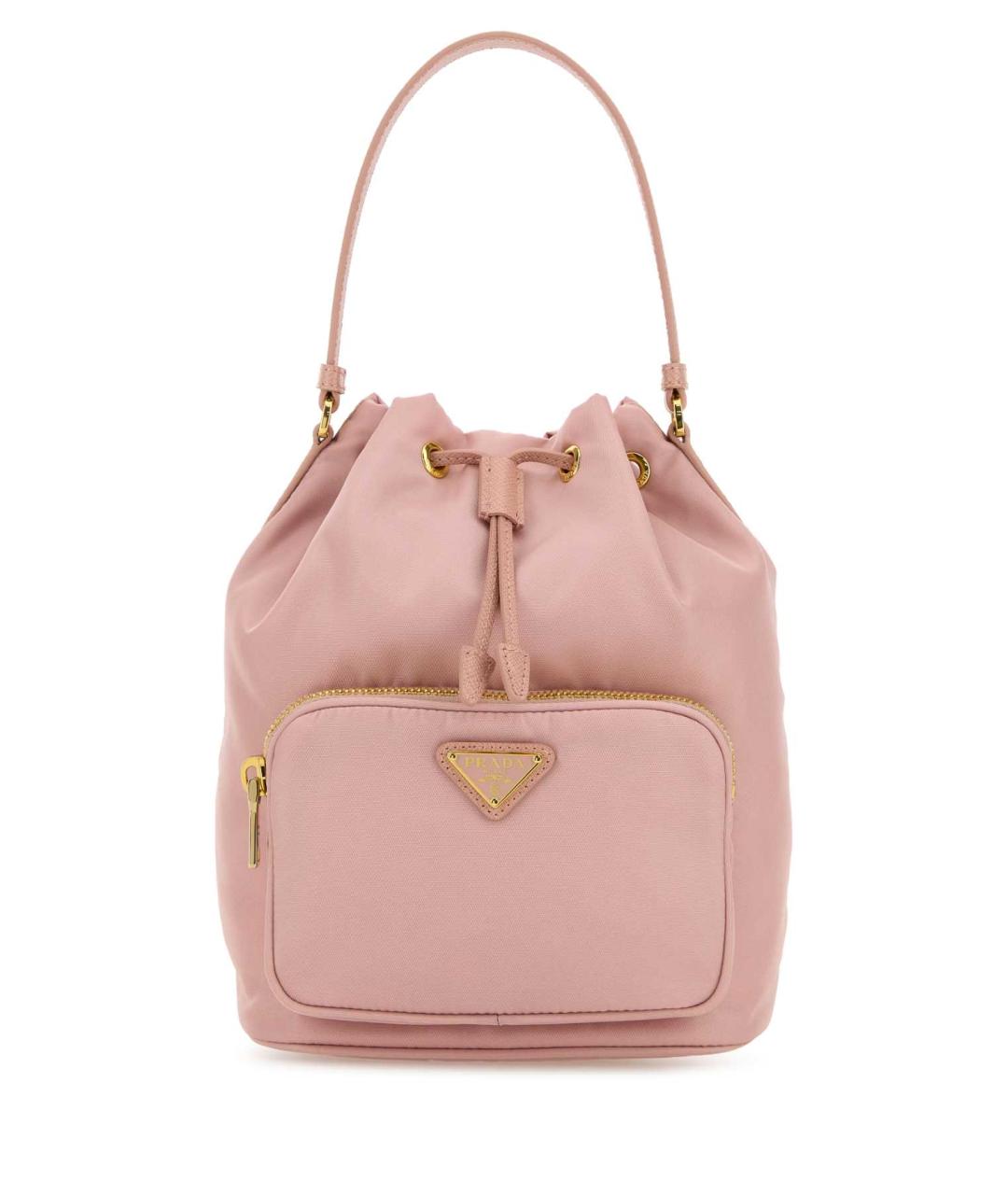 PRADA Розовая синтетическая сумка с короткими ручками, фото 1