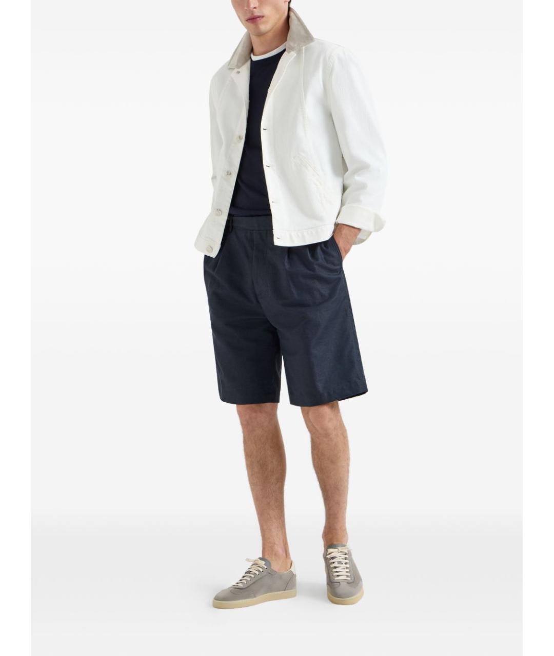 BRUNELLO CUCINELLI Серые замшевые низкие кроссовки / кеды, фото 2