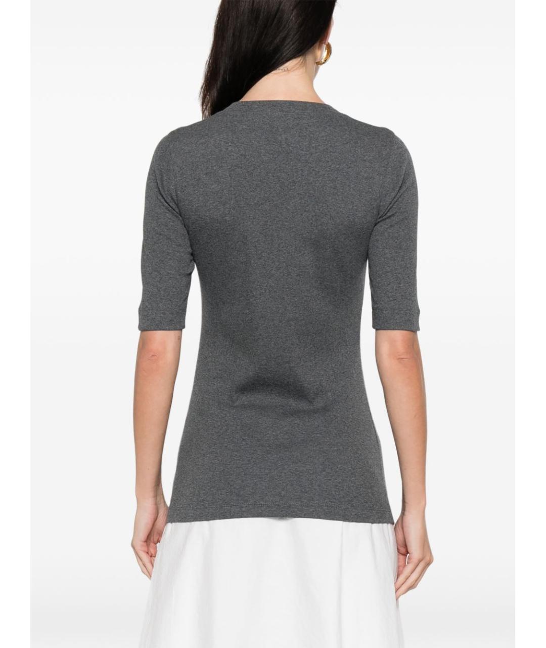 BRUNELLO CUCINELLI Серый хлопковый джемпер / свитер, фото 3