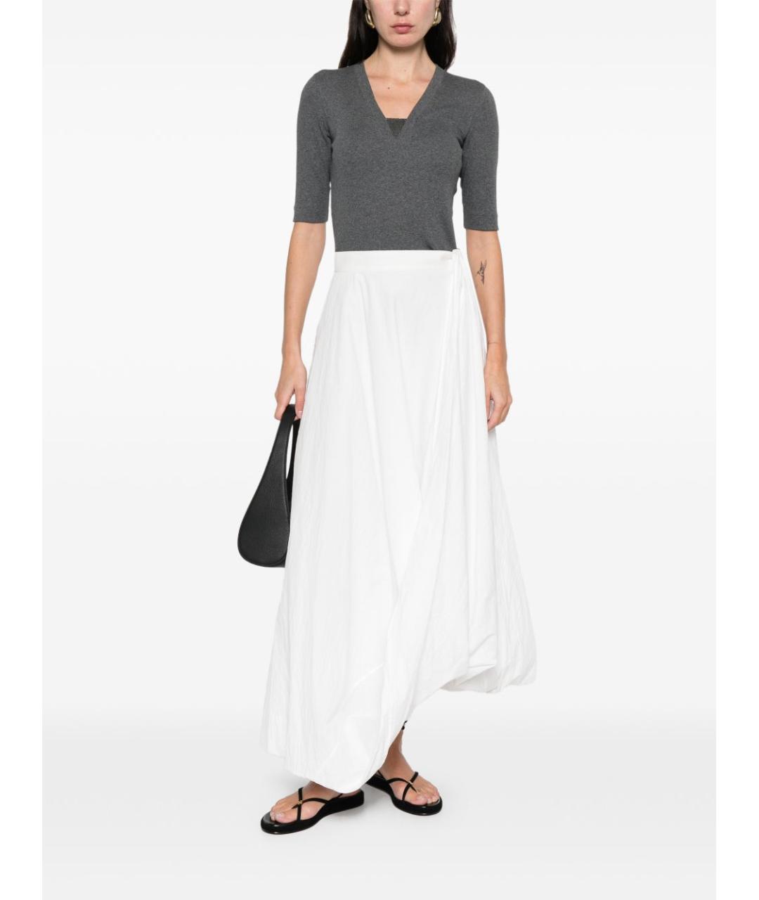 BRUNELLO CUCINELLI Серый хлопковый джемпер / свитер, фото 2