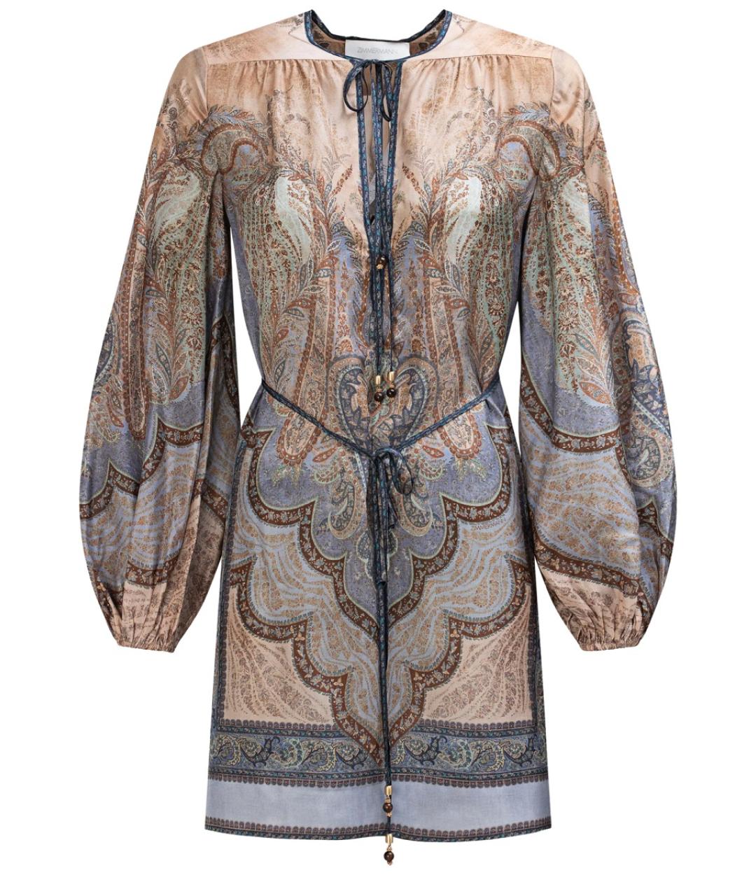 ZIMMERMANN Мульти шелковое платье, фото 1
