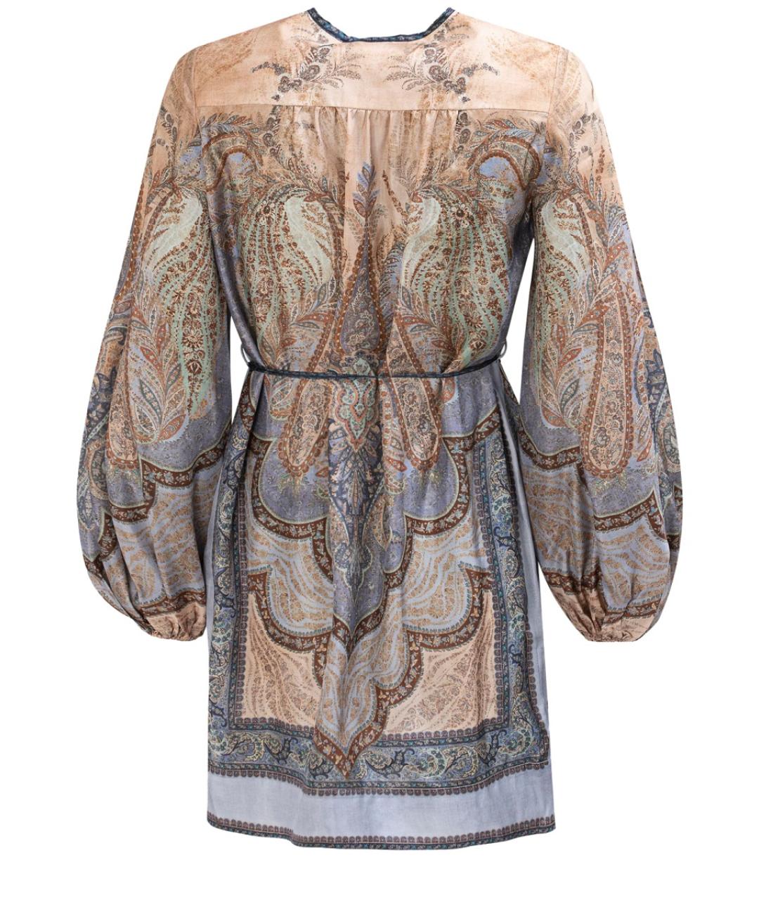 ZIMMERMANN Мульти шелковое платье, фото 3
