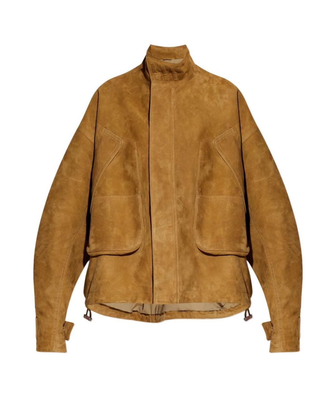 THE ATTICO Бежевая замшевая куртка, фото 1