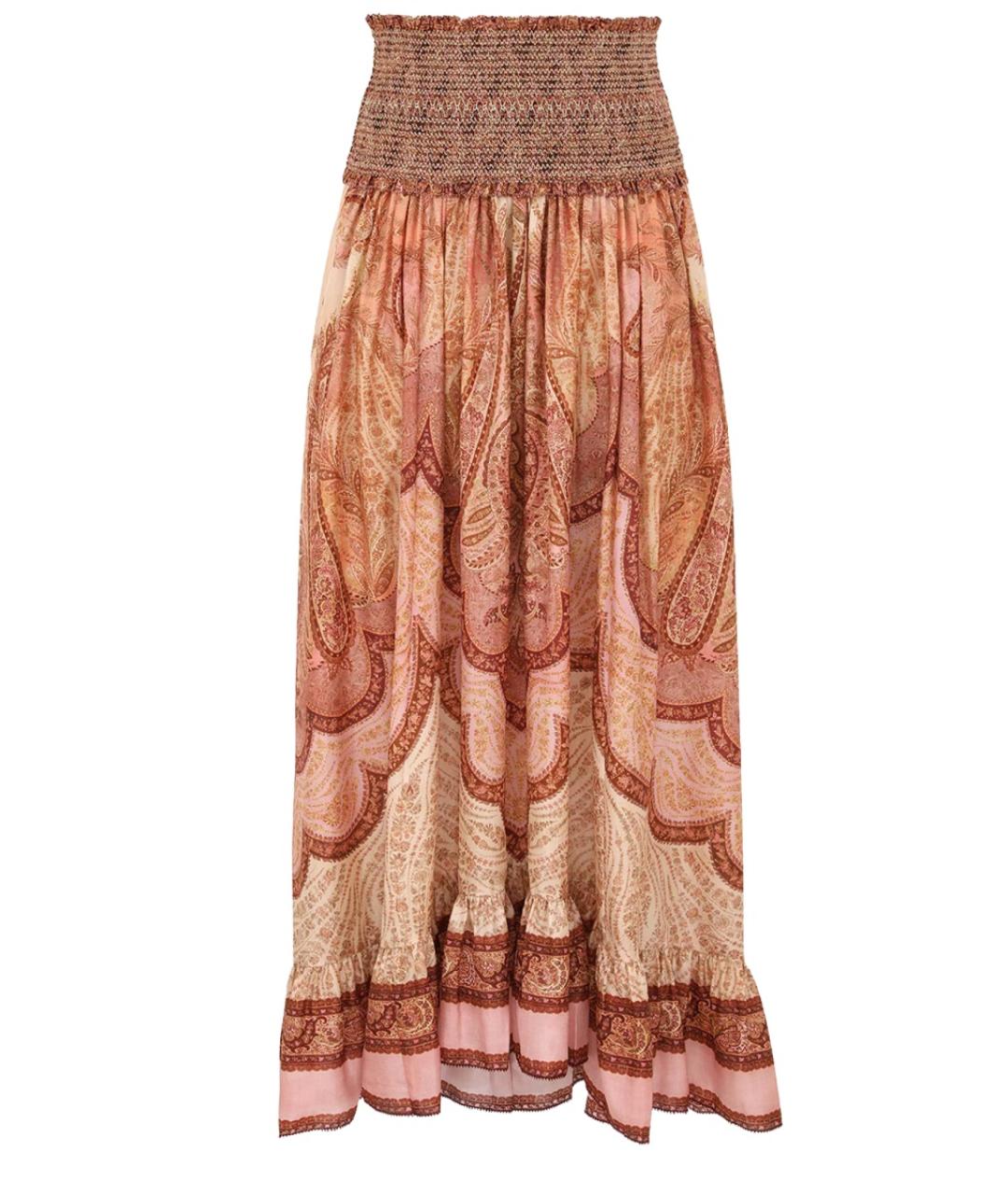 ZIMMERMANN Мульти шелковая юбка макси, фото 1
