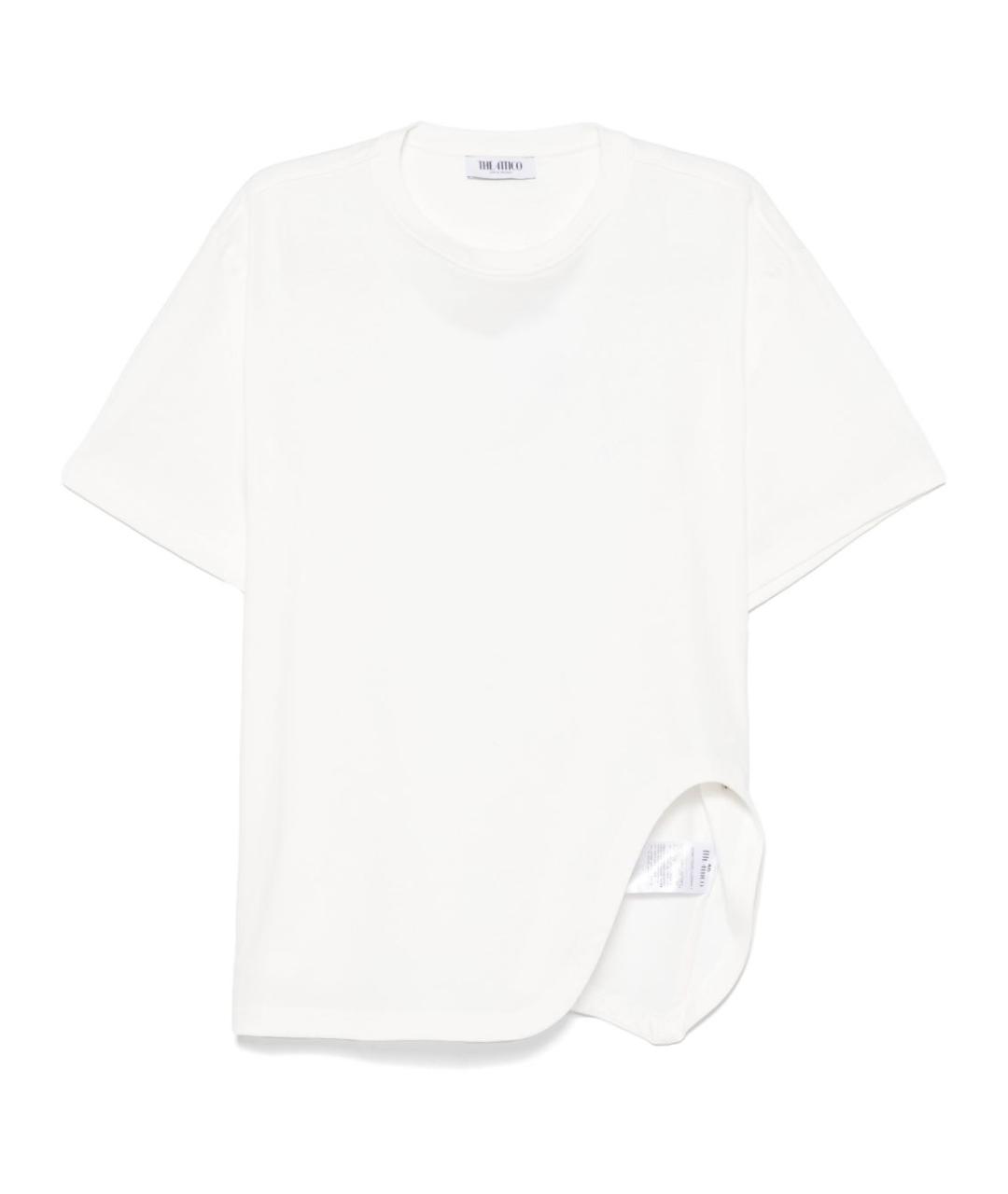 THE ATTICO Белая хлопковая футболка, фото 1