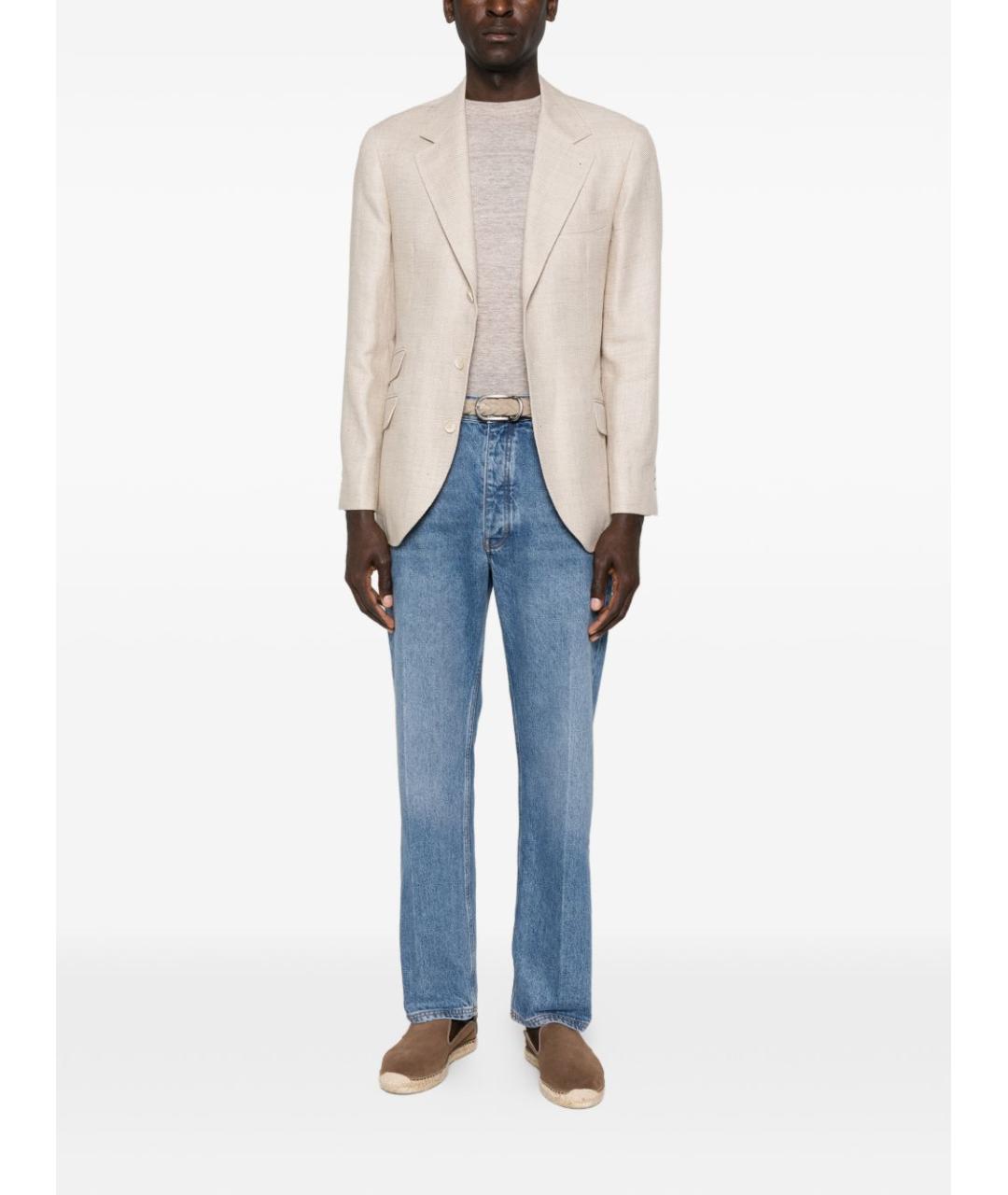 BRUNELLO CUCINELLI Бежевая футболка, фото 2