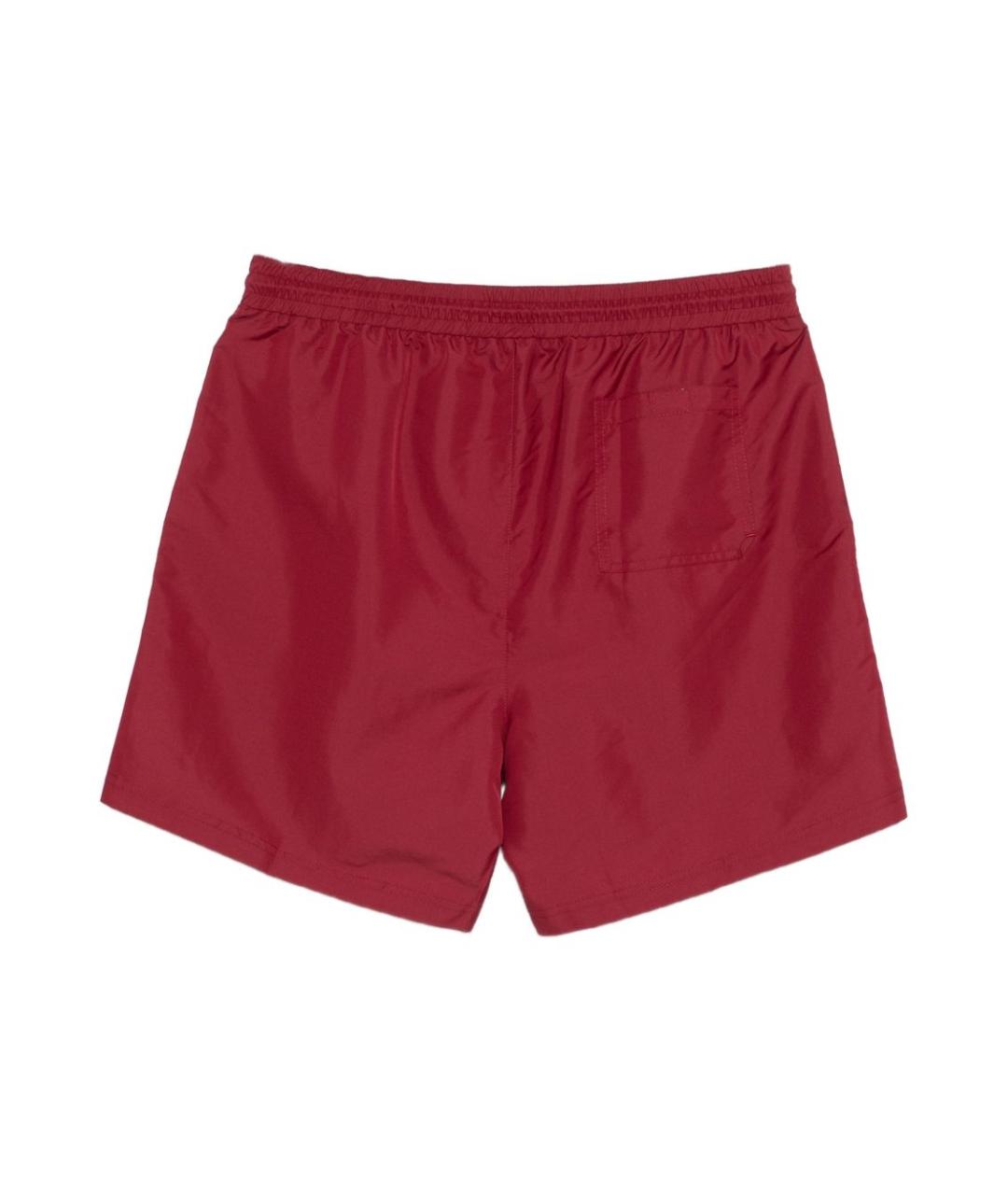 BRUNELLO CUCINELLI Красные полиэстеровые шорты, фото 3