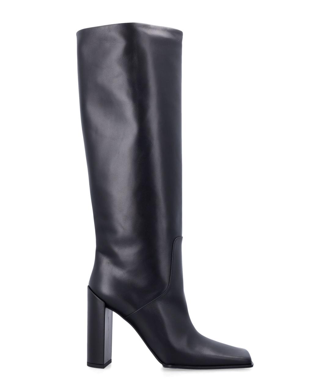 ALAIA Черные кожаные сапоги, фото 1