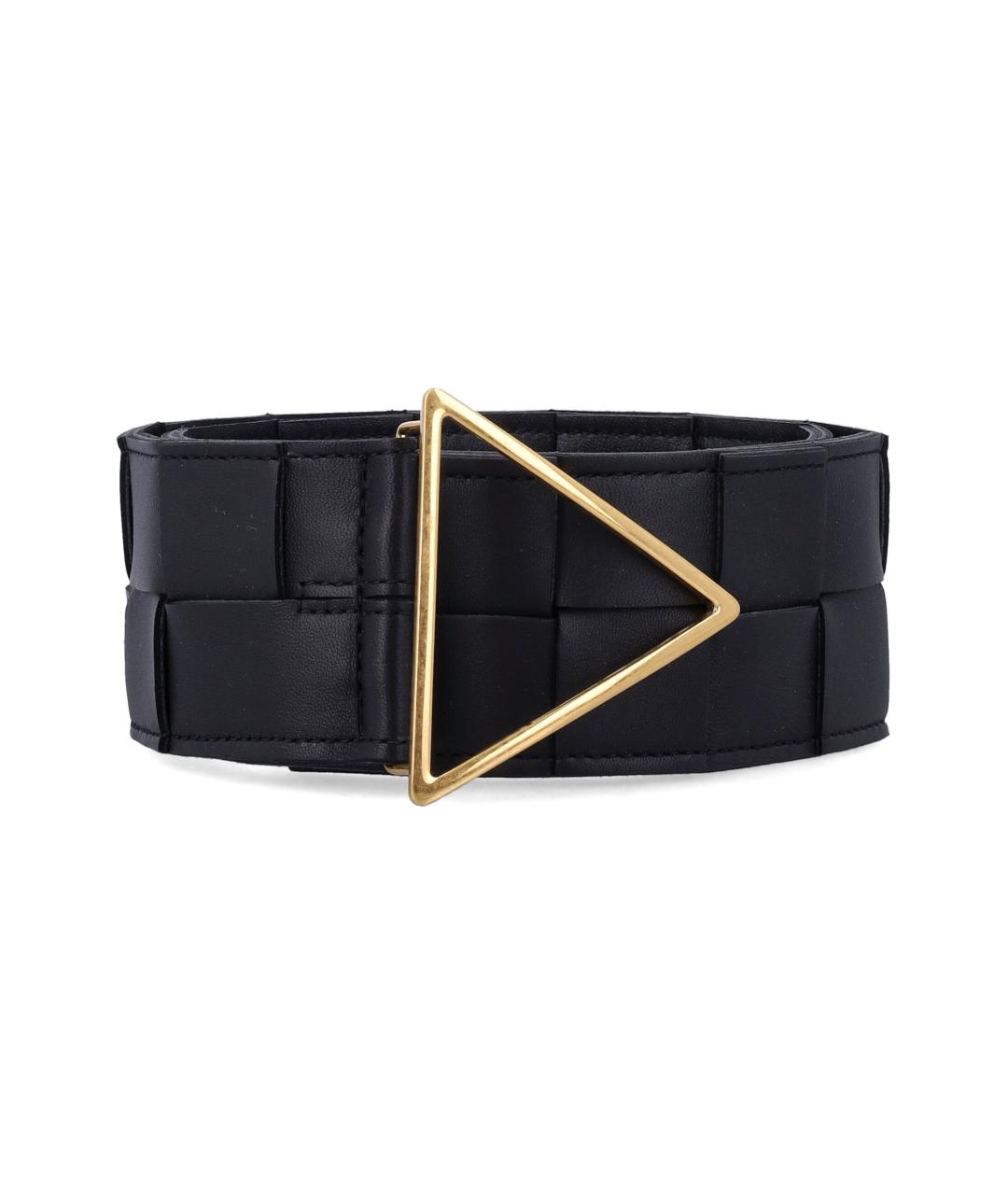 BOTTEGA VENETA Черный кожаный ремень, фото 1