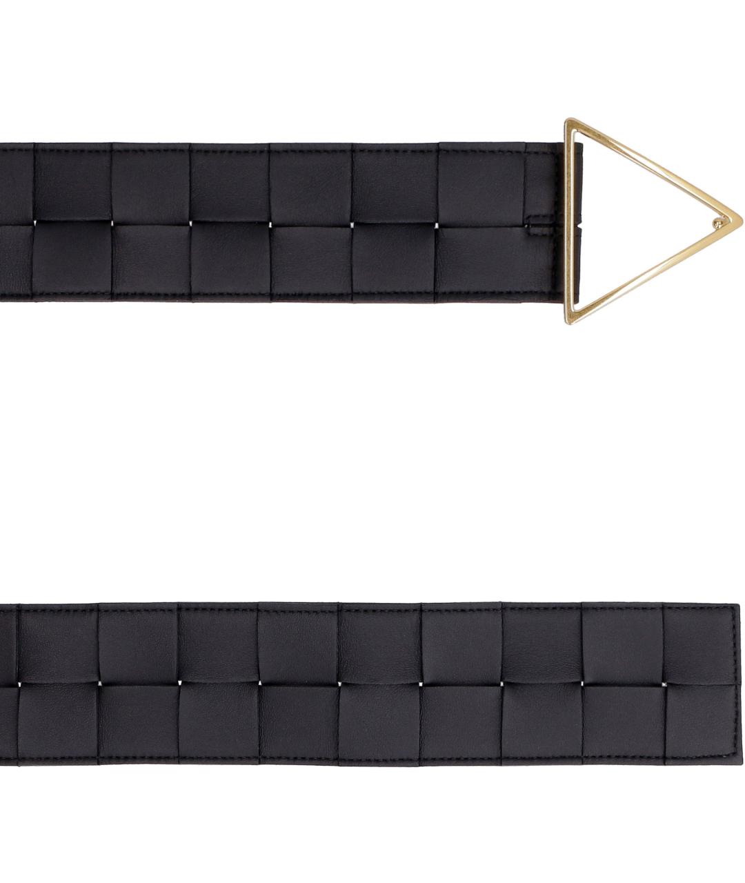 BOTTEGA VENETA Черный кожаный ремень, фото 3