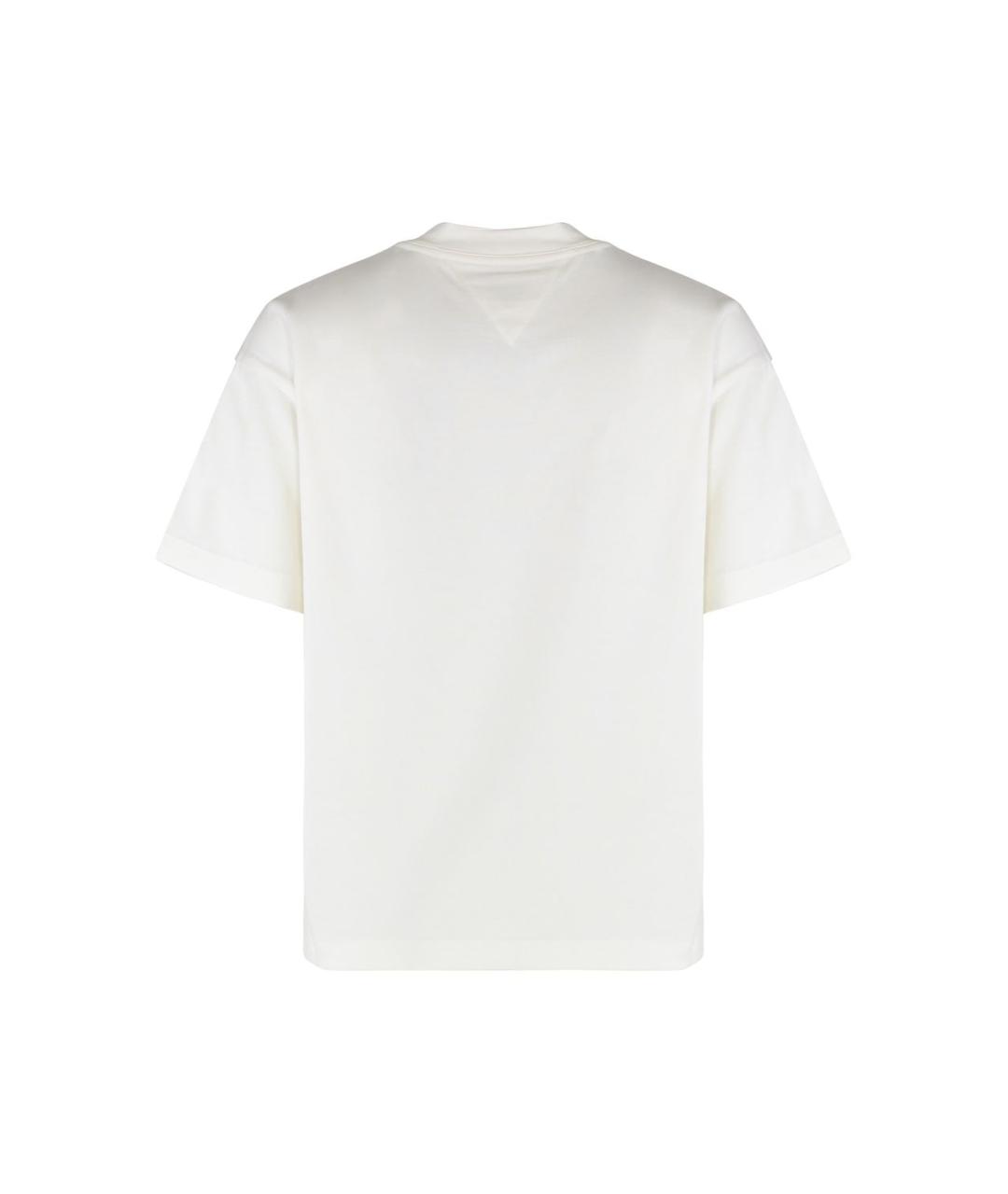 BOTTEGA VENETA Белая хлопковая футболка, фото 2