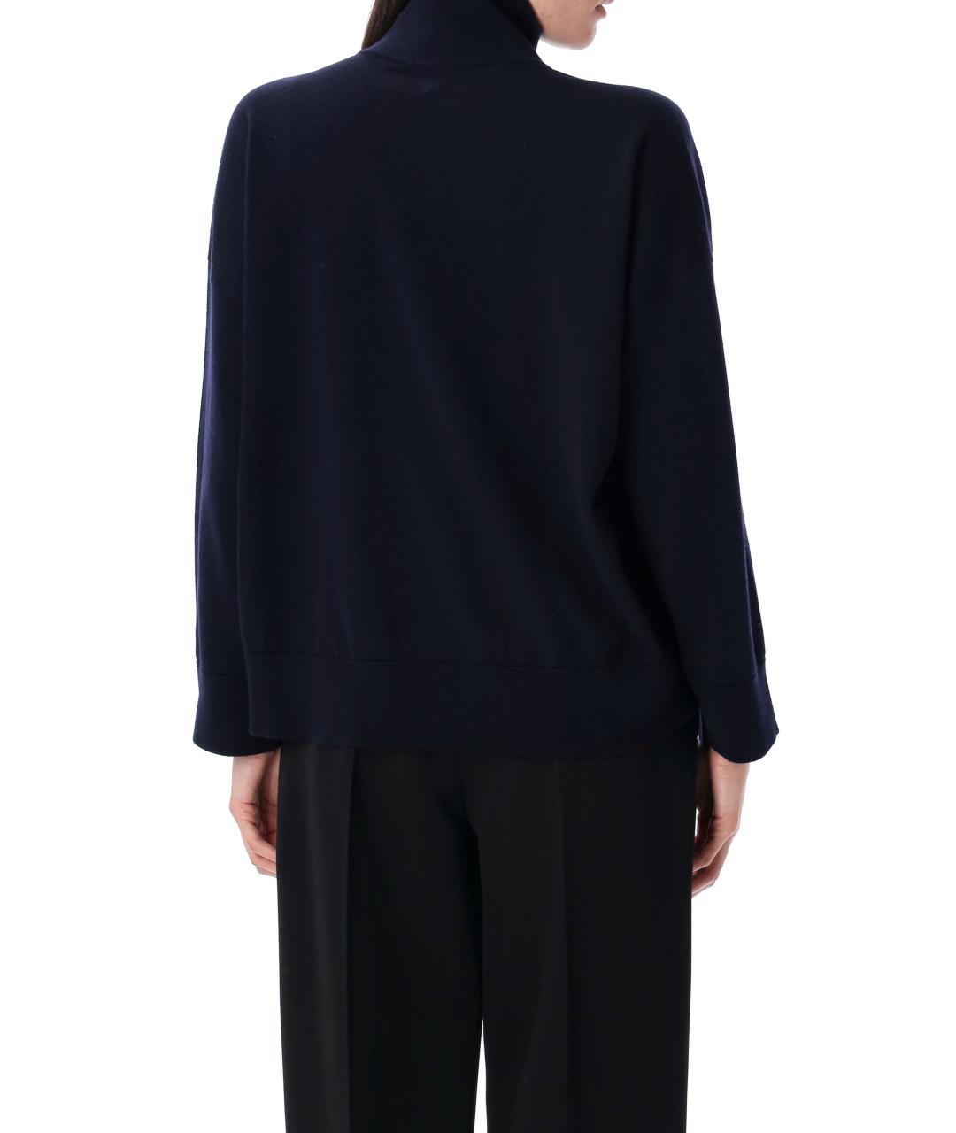 BOTTEGA VENETA Синий шерстяной джемпер / свитер, фото 2