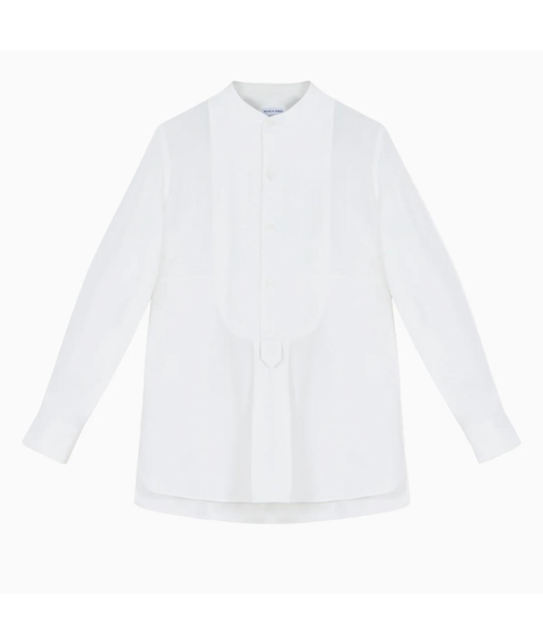 BOTTEGA VENETA Белая хлопковая рубашка, фото 5