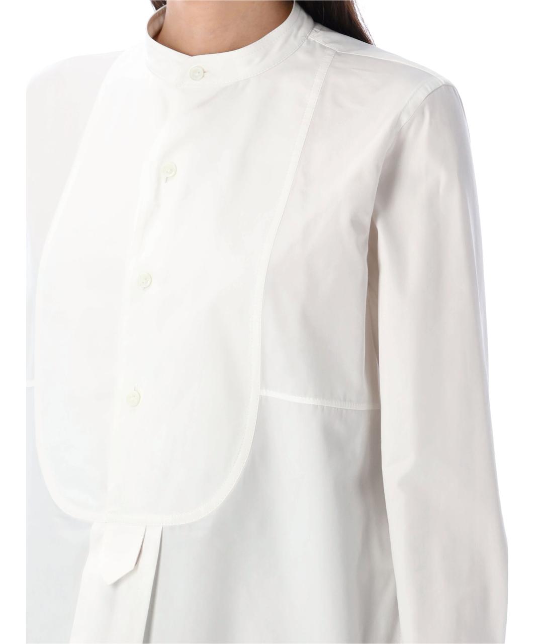 BOTTEGA VENETA Белая хлопковая рубашка, фото 4