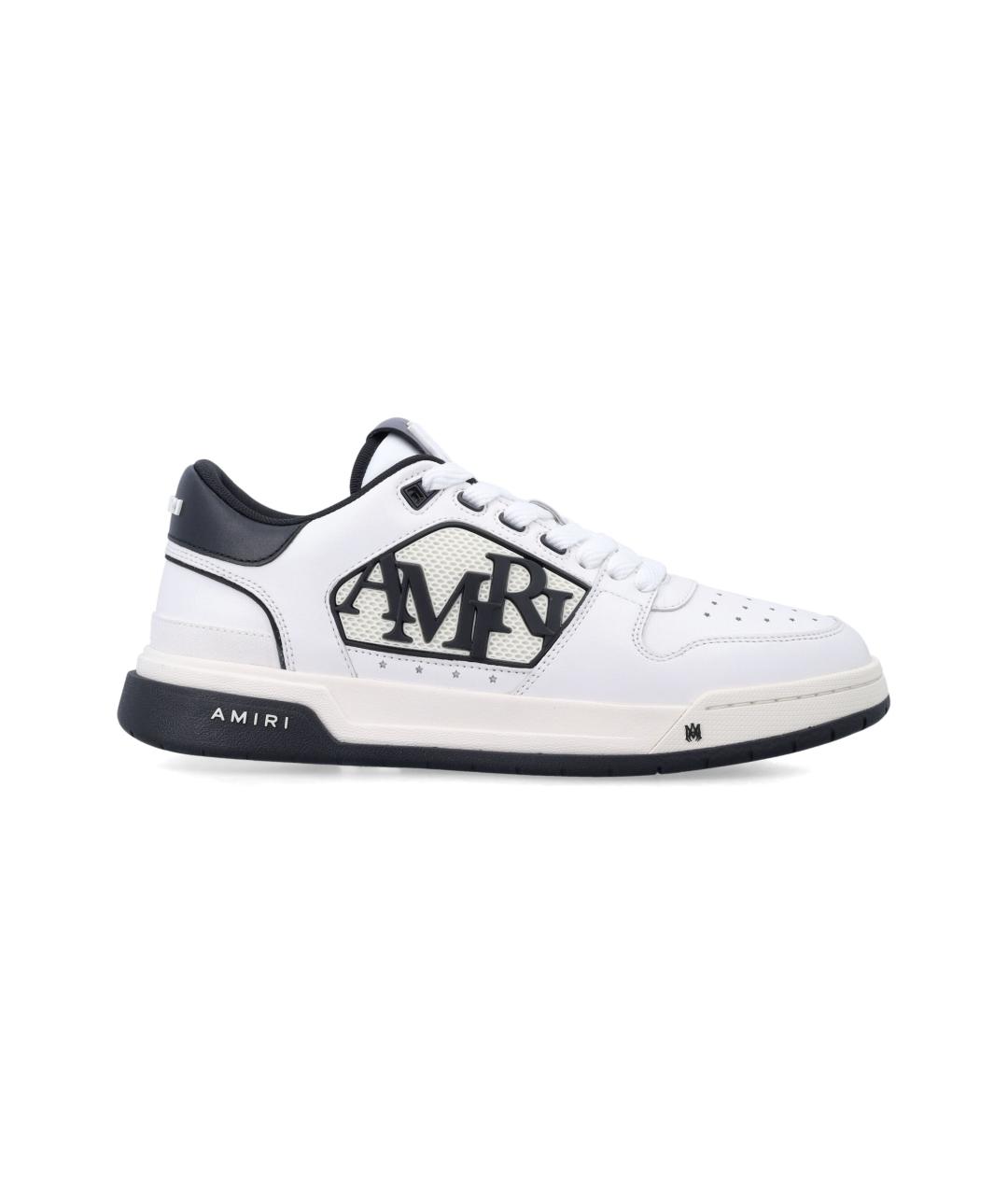 AMIRI Белые кожаные низкие кроссовки / кеды, фото 1