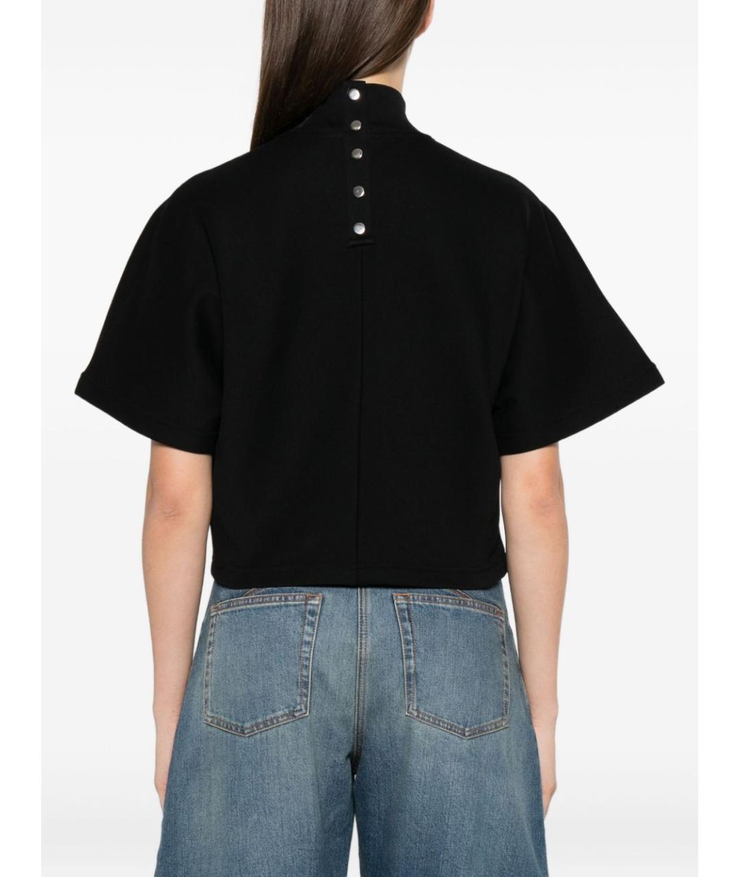 ALAIA Черная хлопковая футболка, фото 5