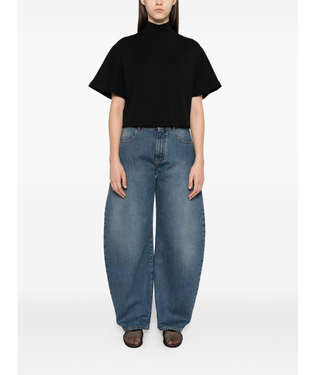 ALAIA Черная хлопковая футболка, фото 2