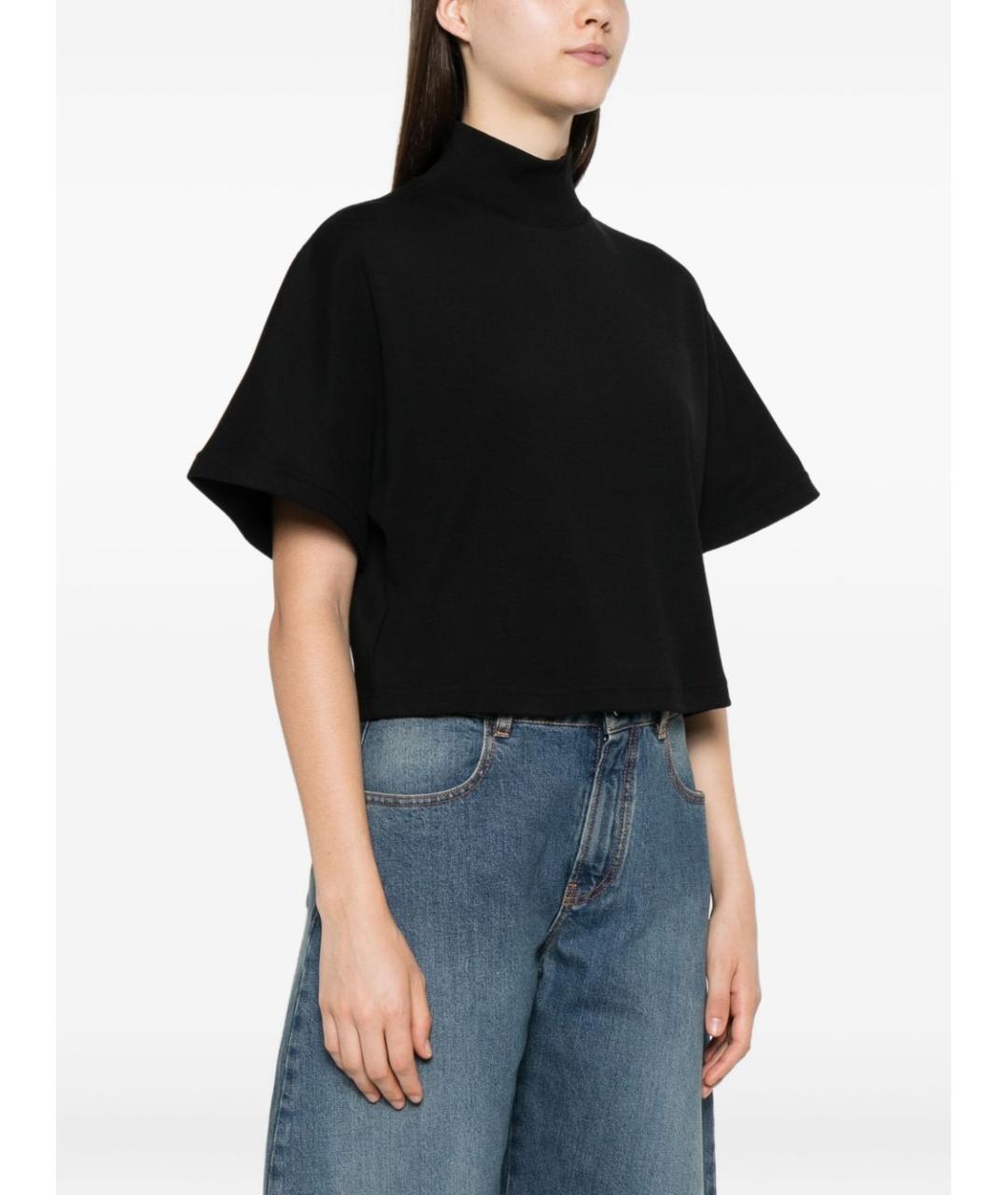 ALAIA Черная хлопковая футболка, фото 4