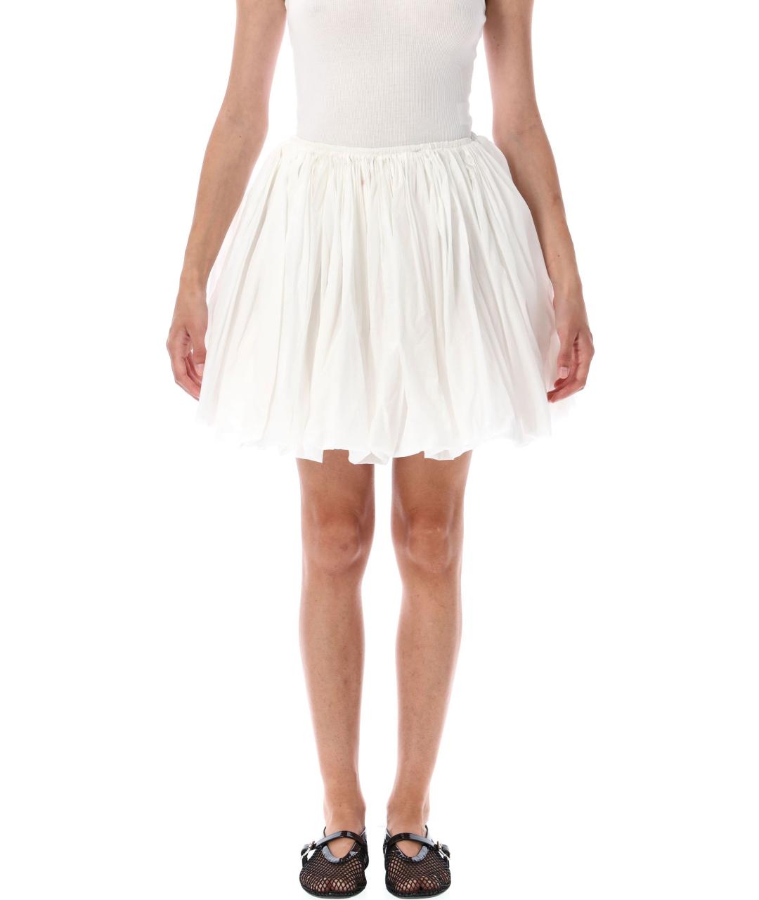 ALAIA Белая полиамидовая юбка мини, фото 1
