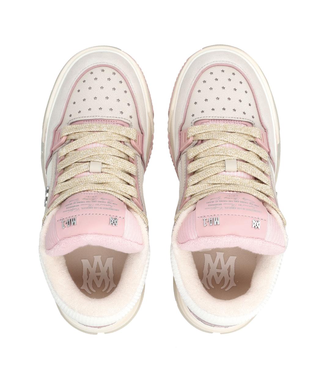 AMIRI Розовые текстильные кроссовки, фото 2