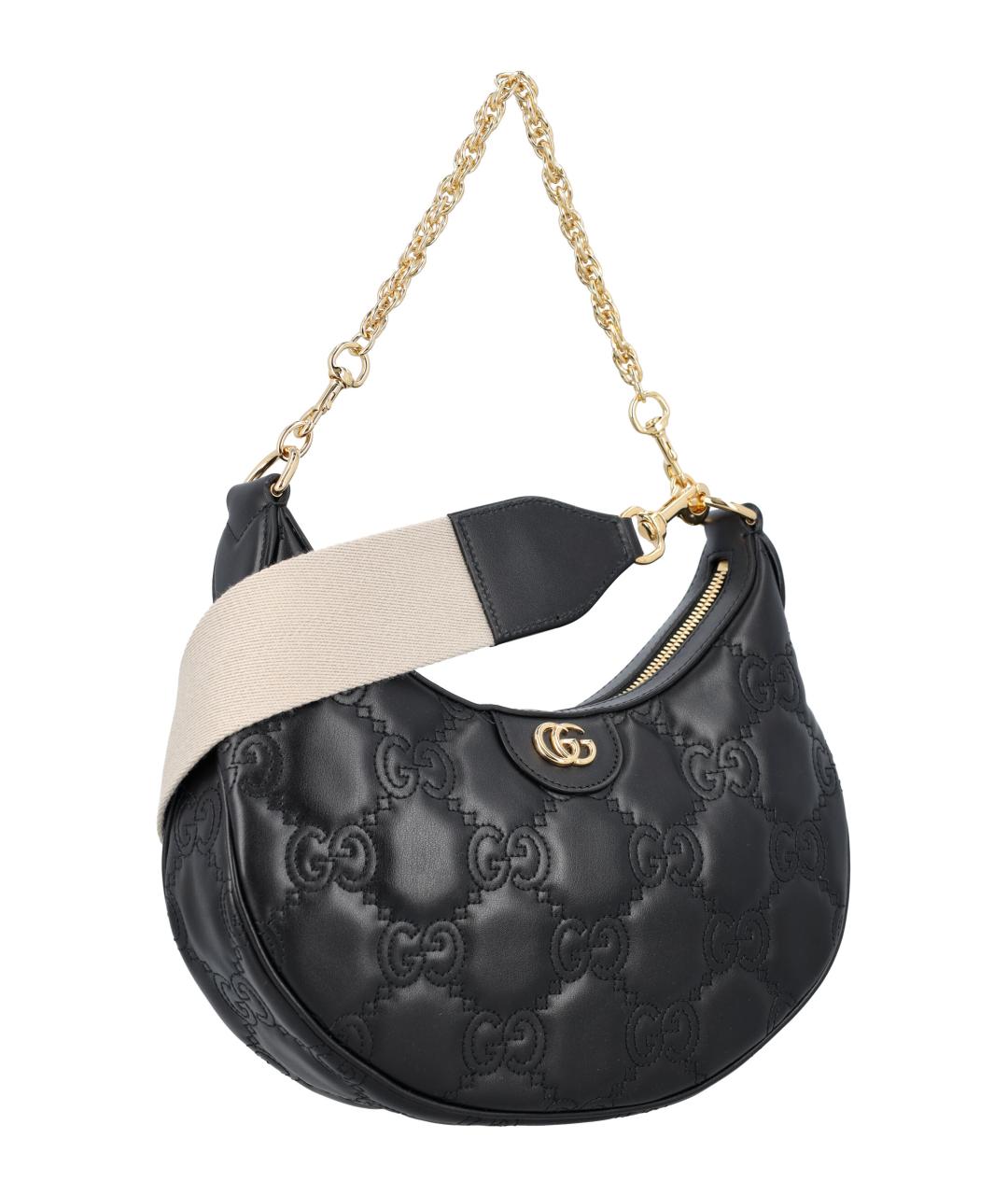 GUCCI Черная кожаная сумка с короткими ручками, фото 2