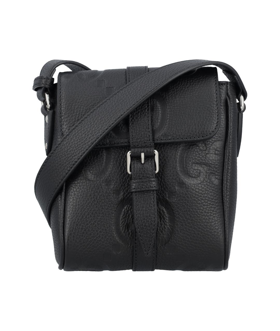 GUCCI Черная кожаная сумка на плечо, фото 1