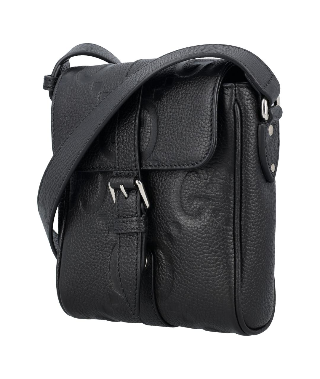 GUCCI Черная кожаная сумка на плечо, фото 3