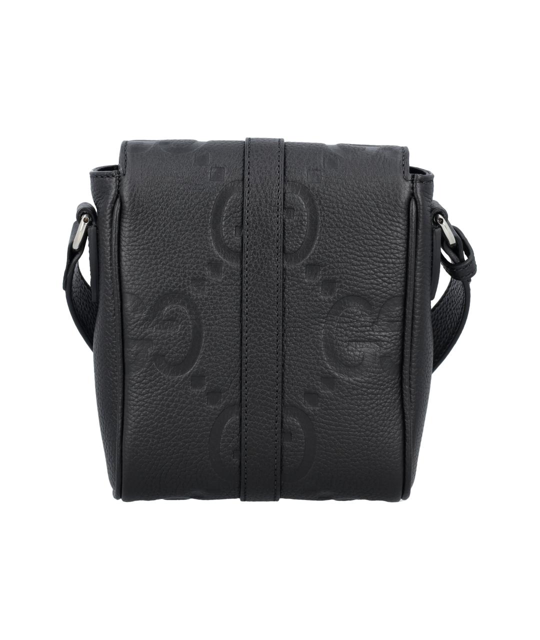 GUCCI Черная кожаная сумка на плечо, фото 4