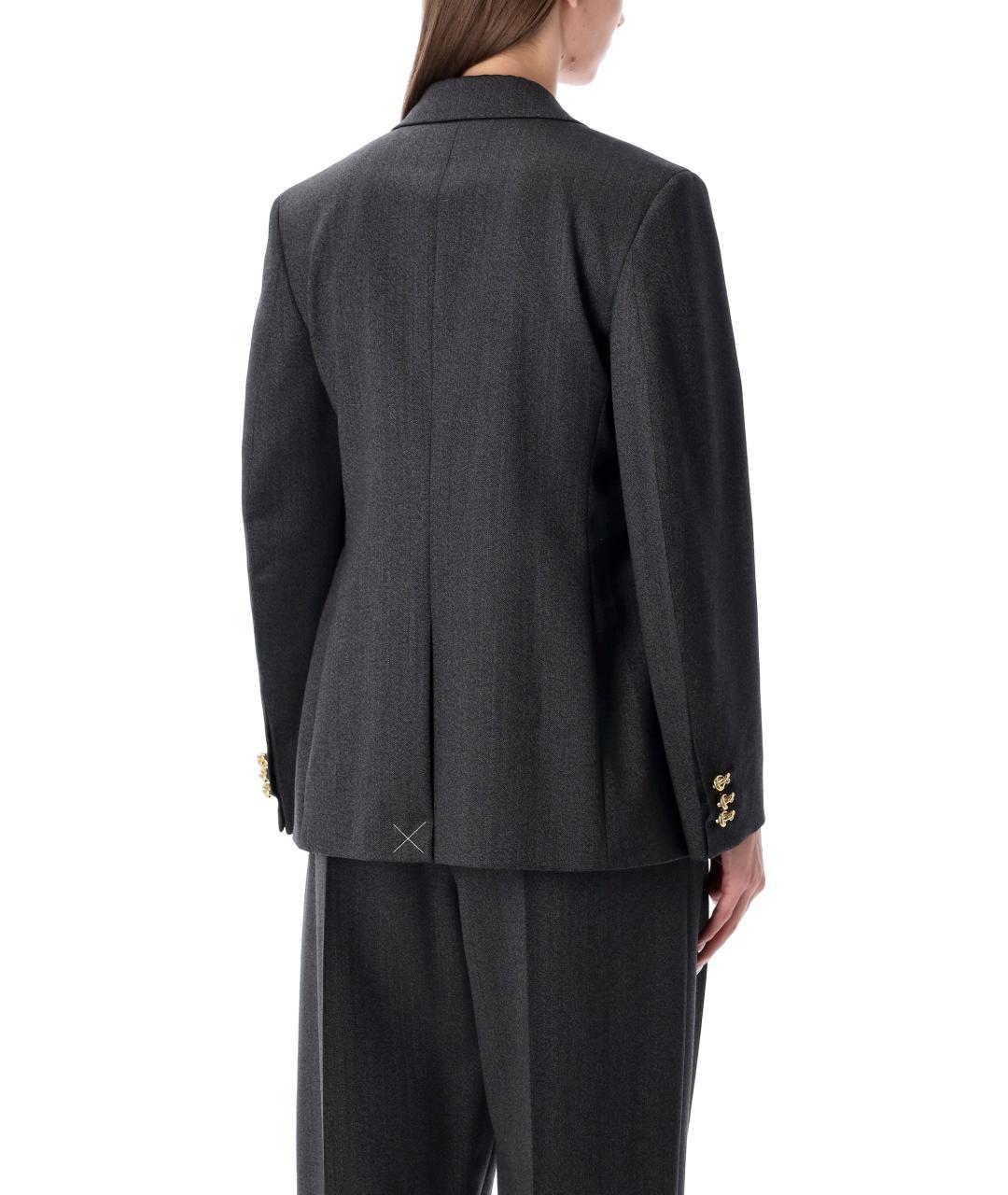 BOTTEGA VENETA Серый шерстяной жакет/пиджак, фото 3