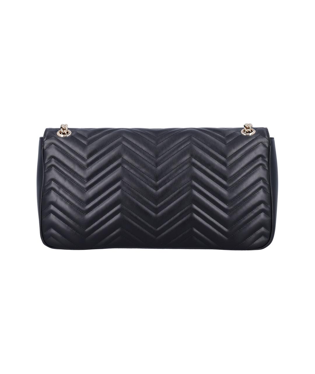 GUCCI Черная кожаная сумка через плечо, фото 4