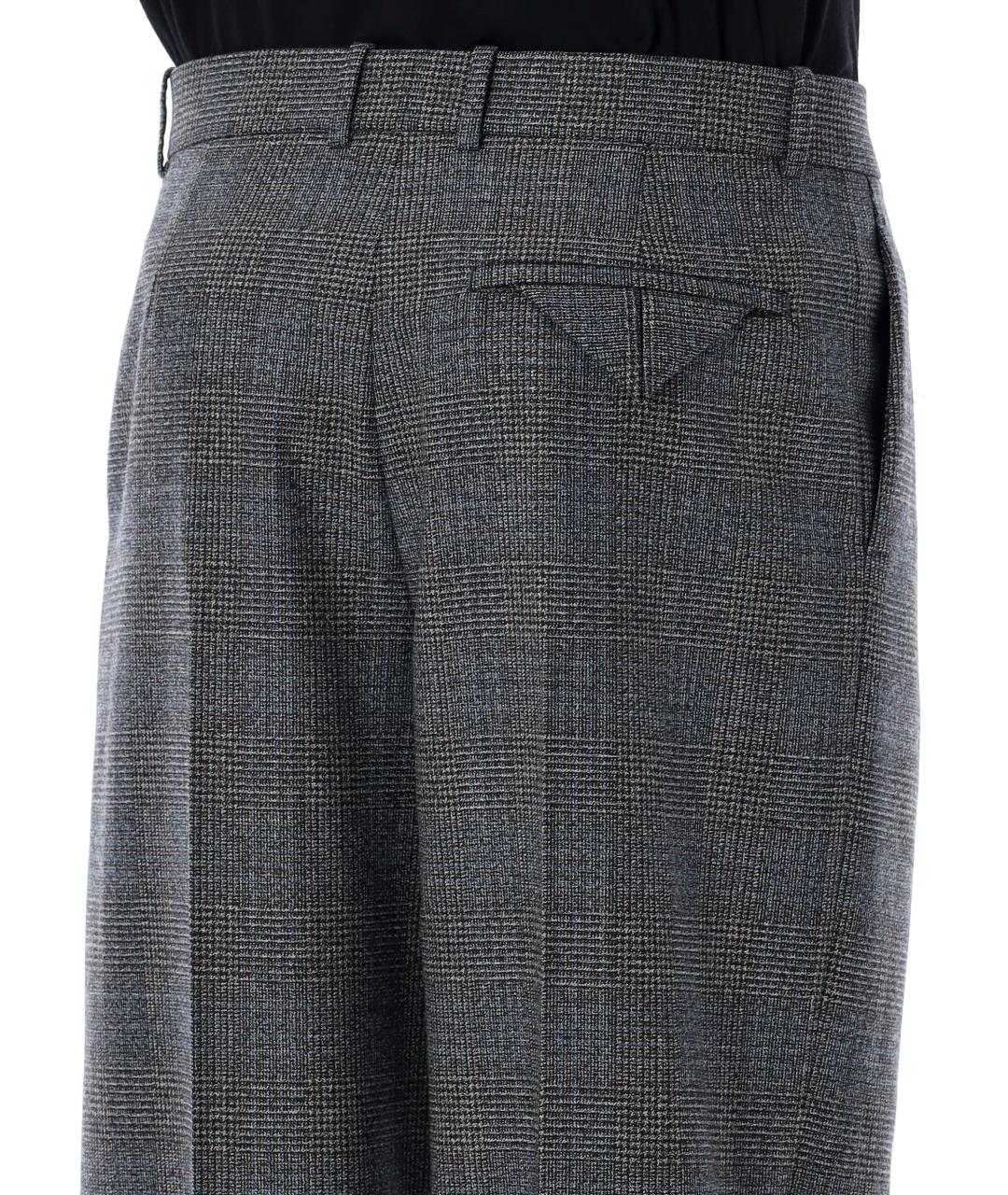 BOTTEGA VENETA Черные полиэстеровые классические брюки, фото 3