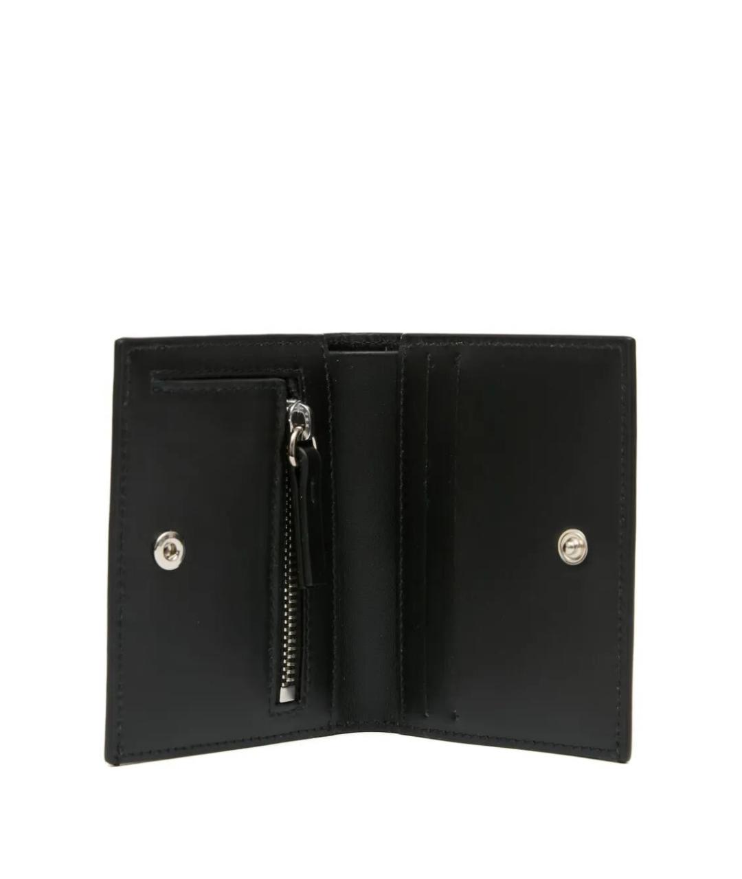MM6 MAISON MARGIELA Черный кожаный кошелек, фото 4
